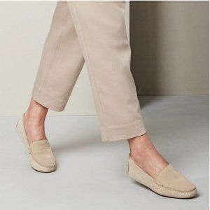 M.Gemi Creamy Tan Suede Driving Loafer size 38